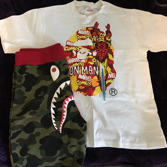 Authentic Bape shorts and Shirt - Picture 4 of 7